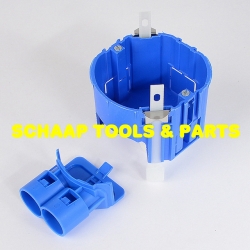 Inbouwdoos hollewand - gipsplaat HW52-F 50 mm met dubbel 5/8 inch 16 mm buisinvoerstuk | HW52-F